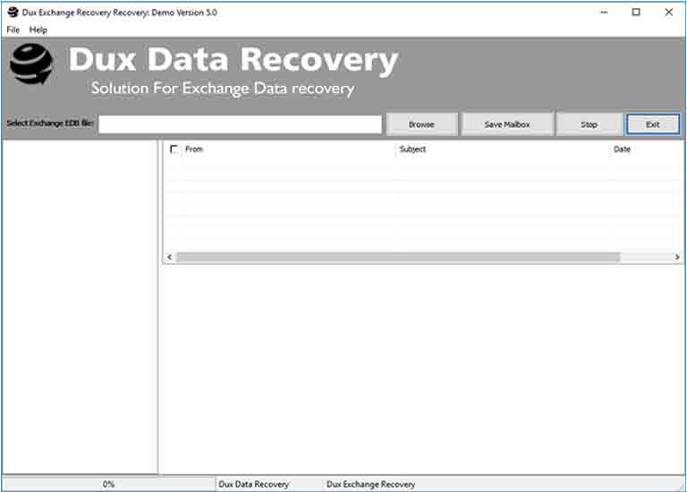 EDB Recovery Tool screenshot